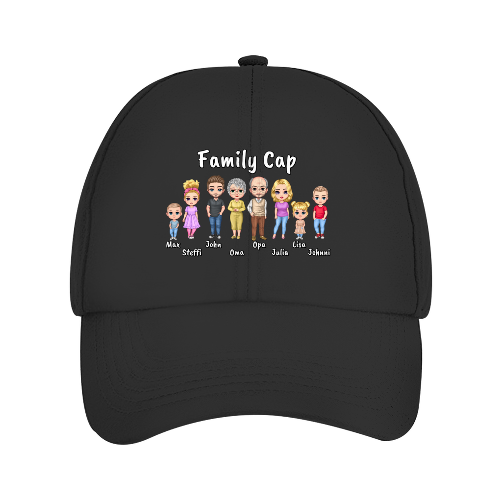 Personalisiertes Cappy: Familien Cap - individuelles Cap | Personalize Palace