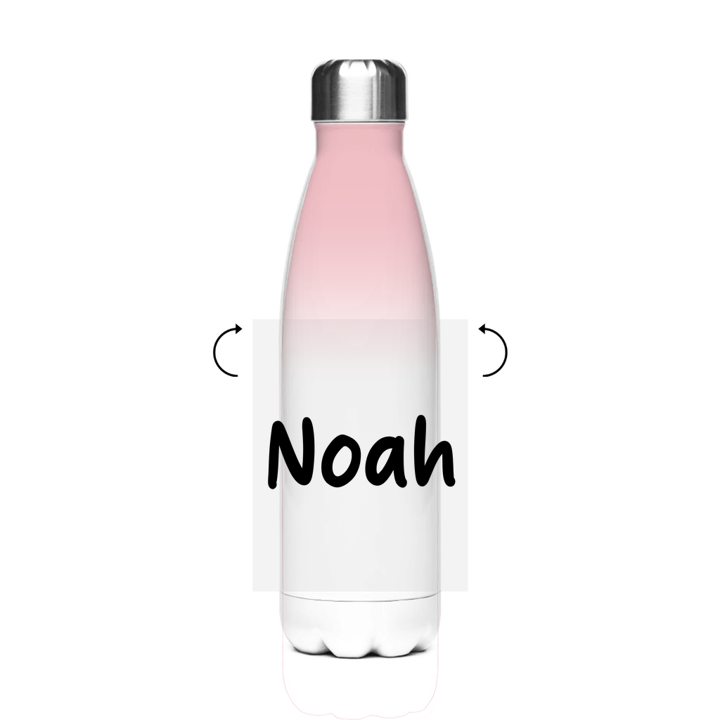 Stainless steel school water bottle "Sports car" - personalized thermos flask