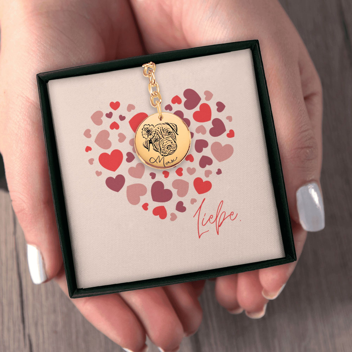 Personalisierter Schmuck: Hunde Foto Schlüsselanhänger | Personalize Palace