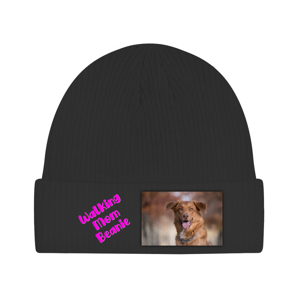 Personalisierte Mütze: Walking Mom Beanie - individuelle Strickmütze | Personalize Palace