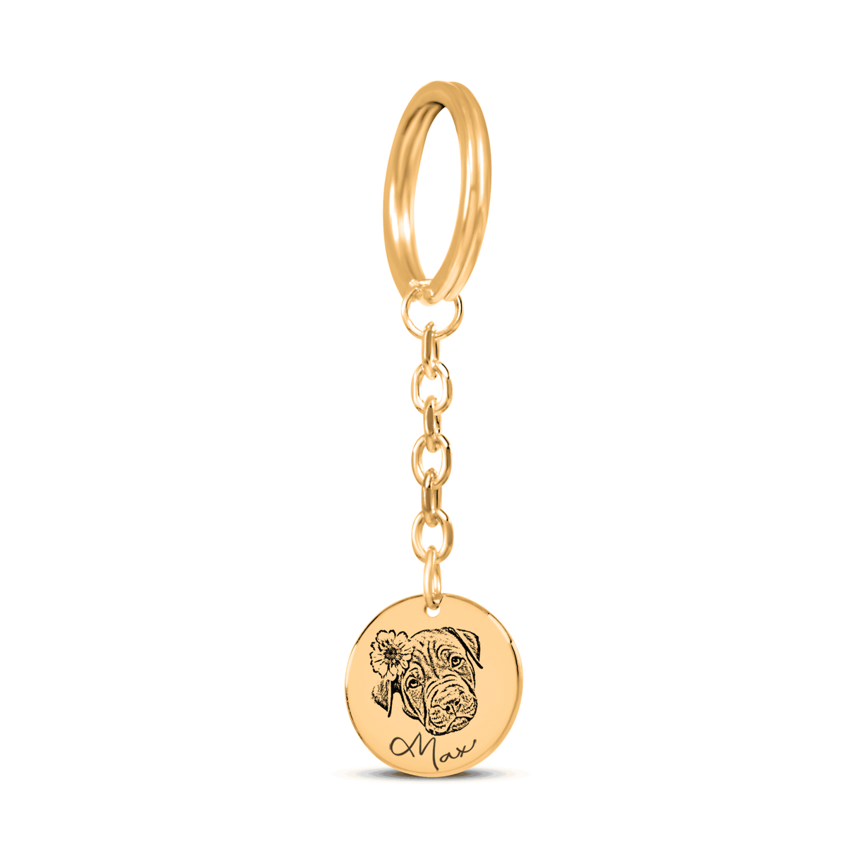 Personalisierter Schmuck: Hunde Foto Schlüsselanhänger | Personalize Palace